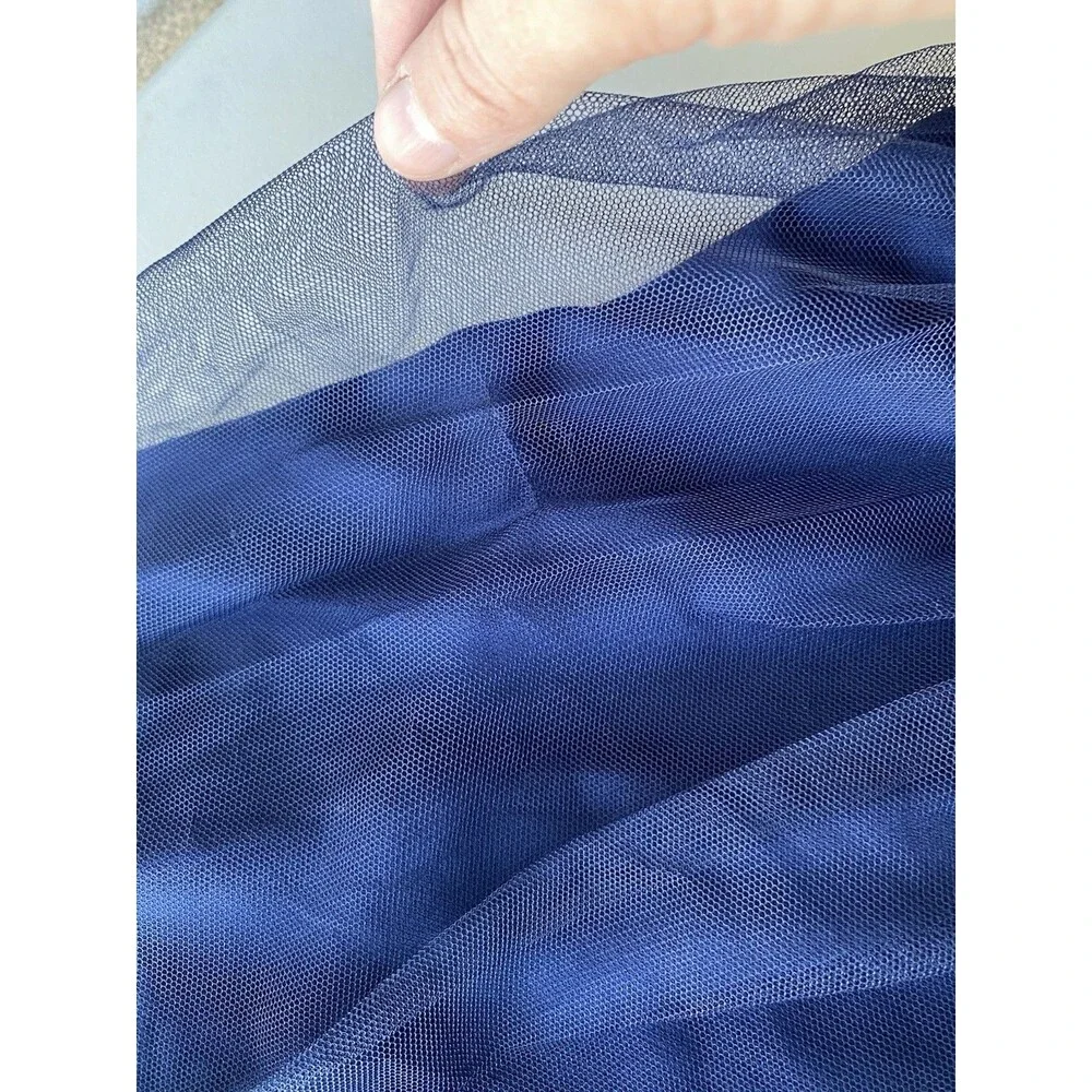 Speechless Kids Girls Size 8 Navy Blue Lace Sparkle Tulle Formal Party Dress